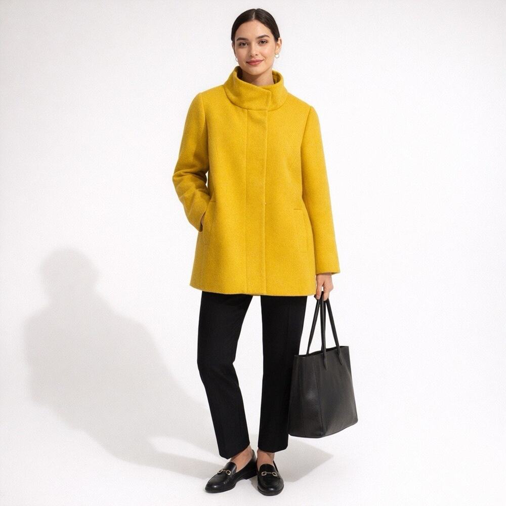 J. Crew Mustard Pea Coat for Women